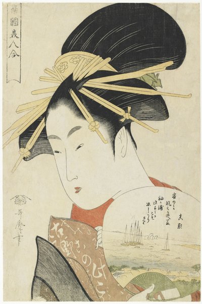 Courtesan Konosumi, 1793-1794 作： Kitagawa Utamaro